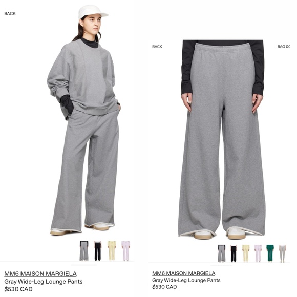MM6 Maison Margiela | Oversized Wide-Leg Lounge Pants โ Size XXS/S - Picture 13 of 14